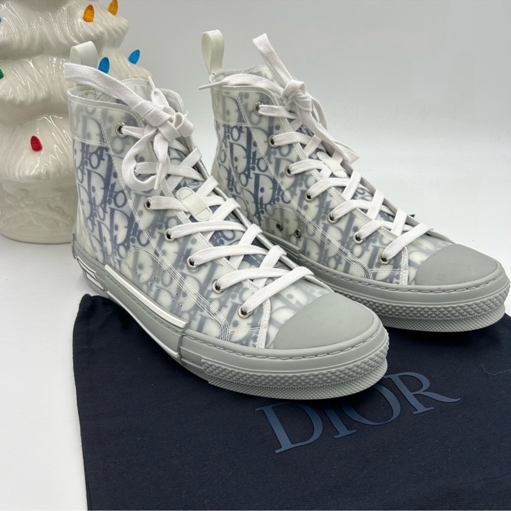 Men’s Dior B 23 high top oblique sneakers size 44 made in Italy